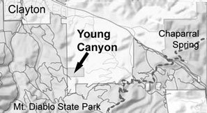 Young Canyon Area Map