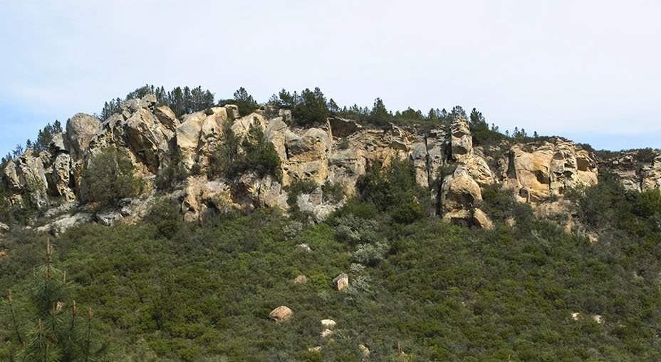Cliffs at knobcone point