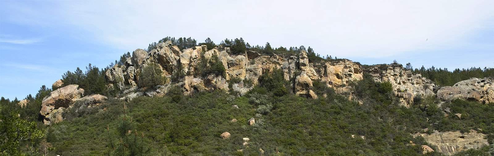 cliffs in the Knobcone Area at Curry Canyon Ranch