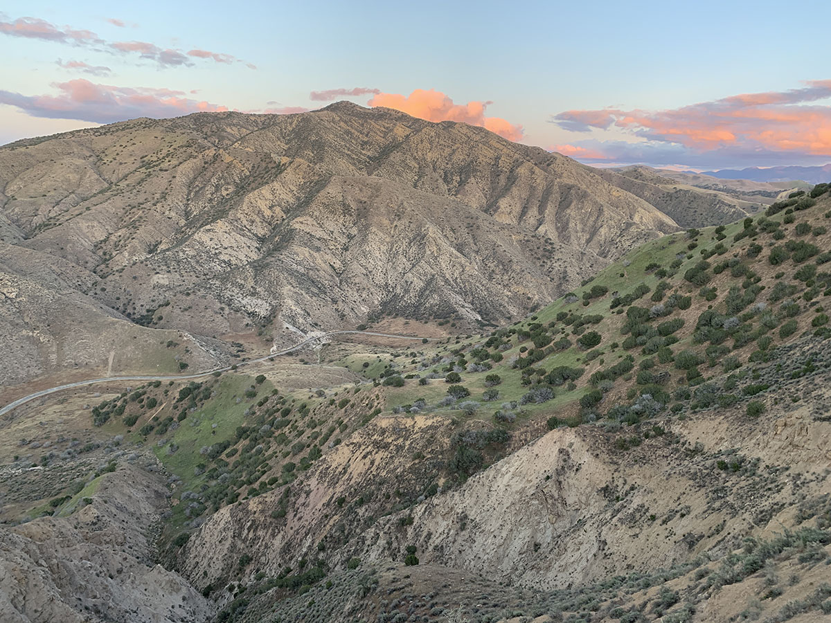 Del Puerto Canyon as viewed from above