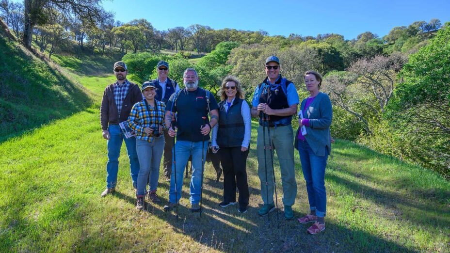 Save Mount Diablo staff and others explore the beautiful landscape in the proposed Smith Canyon acquisition