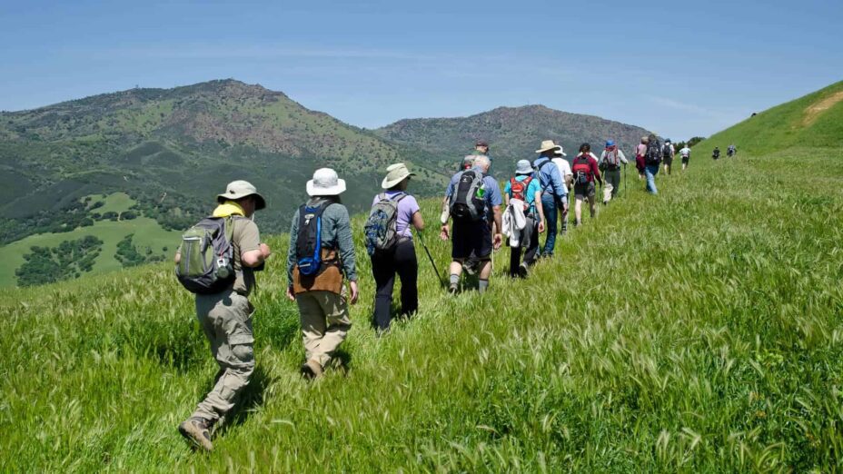 hikers on mount diablo