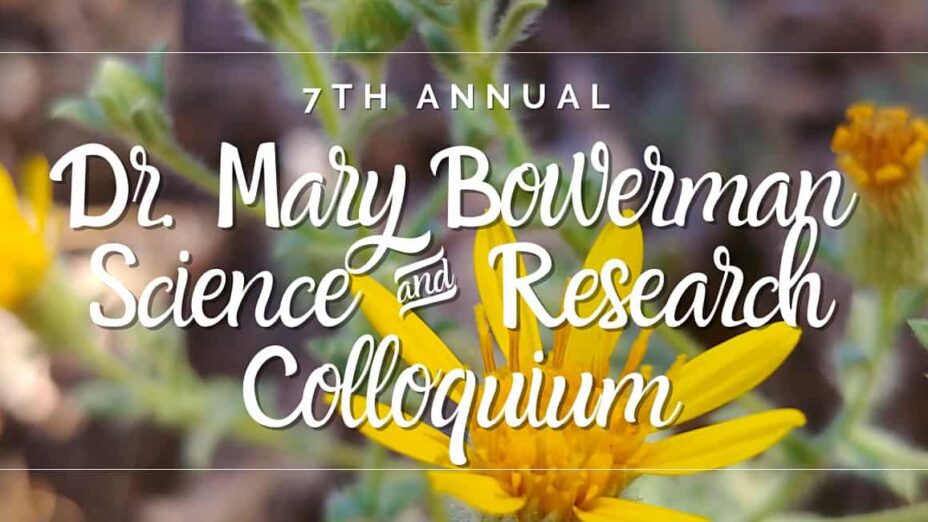 7th annual Mary Bowerman Science and Research Colloquium cover logo