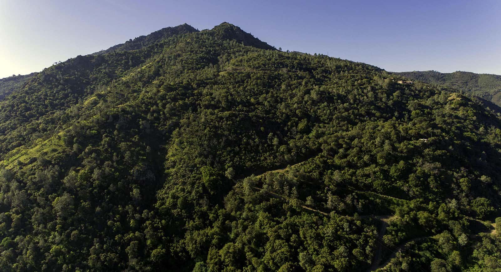 Aerial view of CMDTRA property on North Peak of Mount Diablo