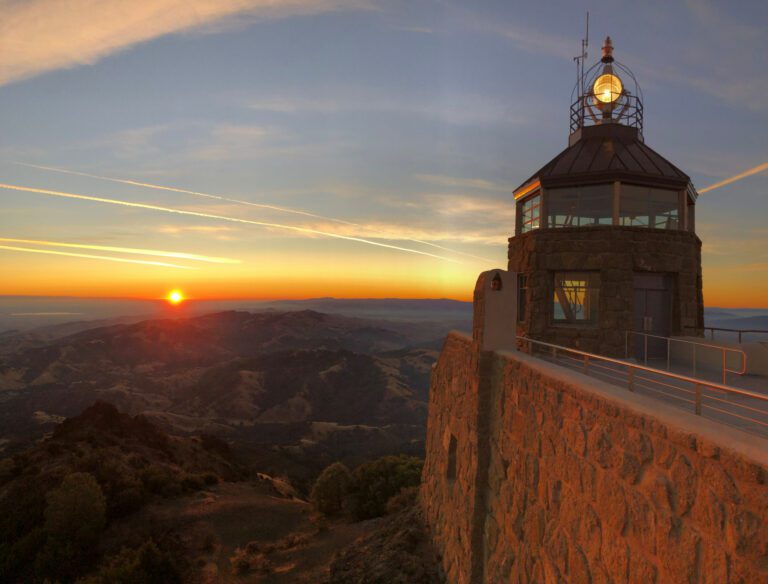 sunrise at top of mount diablo