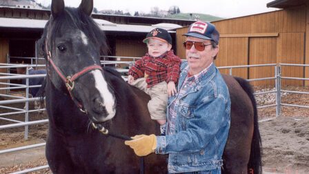 Burt Bassler with his family