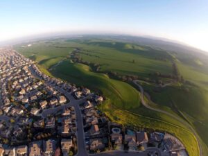 The Sand Creek area in Antioch from above