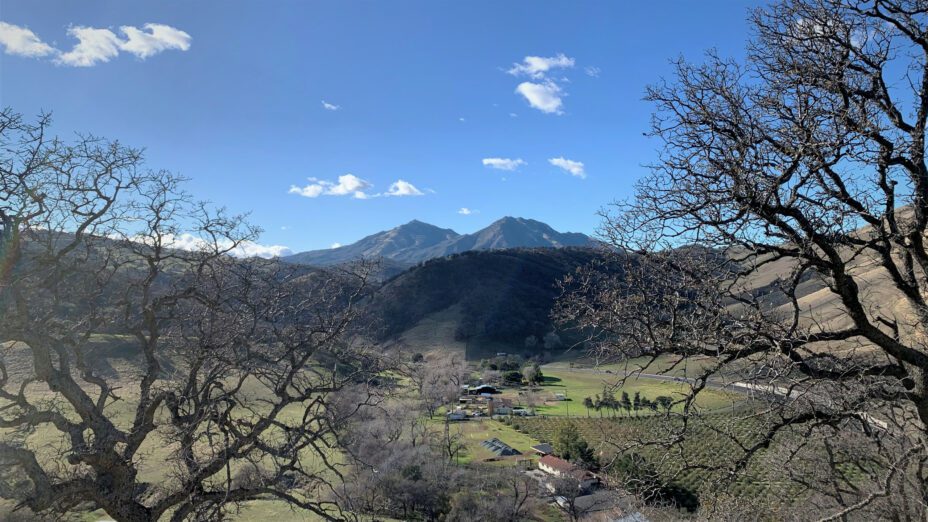 Mount Diablo as seen from the hilltop