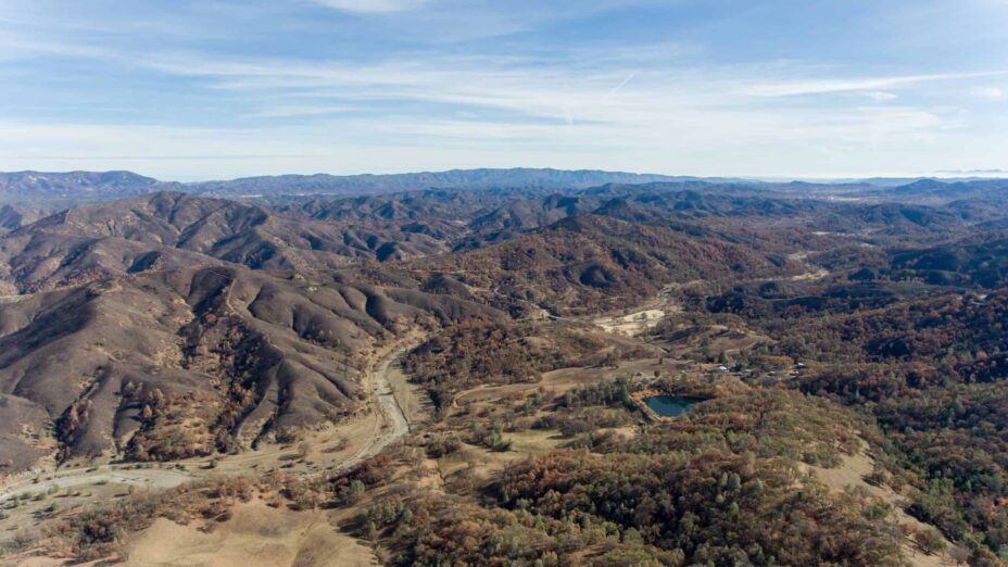 aerial image of Isabel Creek