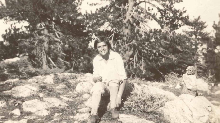 Mary Bowerman at Mount Pinos in 1928