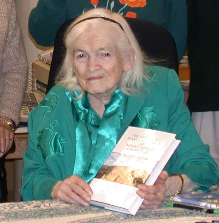 Mary Bowerman at her book signing in 2002