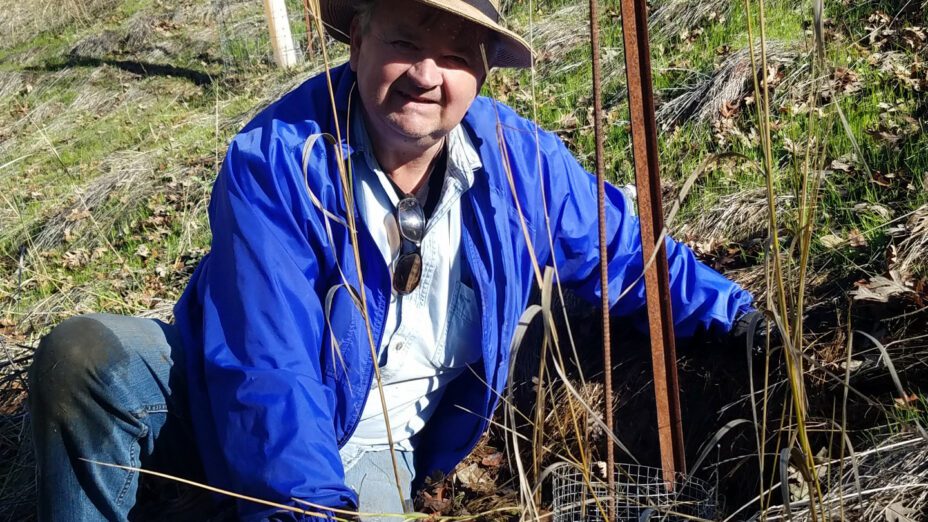 Pete Ellingson on one of Save Mount Diablo's Properties