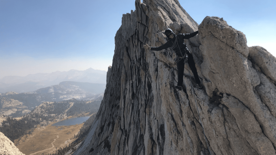 Climbing Matthes Crest