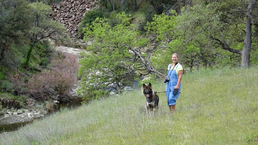 Joy & Magnus along Cache Creek