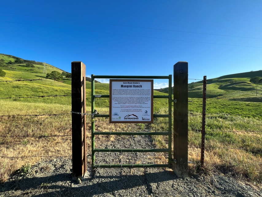Gate to Mangini Ranch