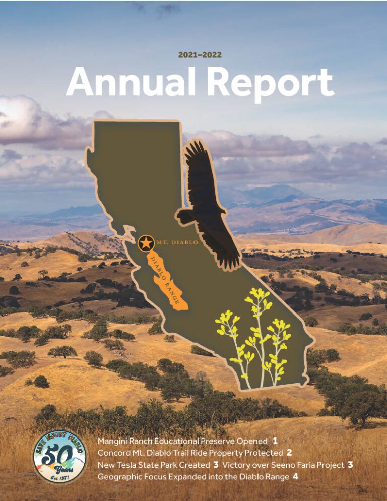 Map of the Diablo Range