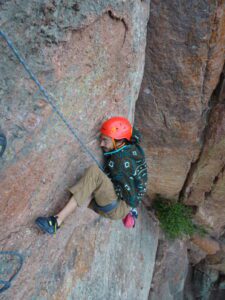 Rock climber at Pinnacles National Park