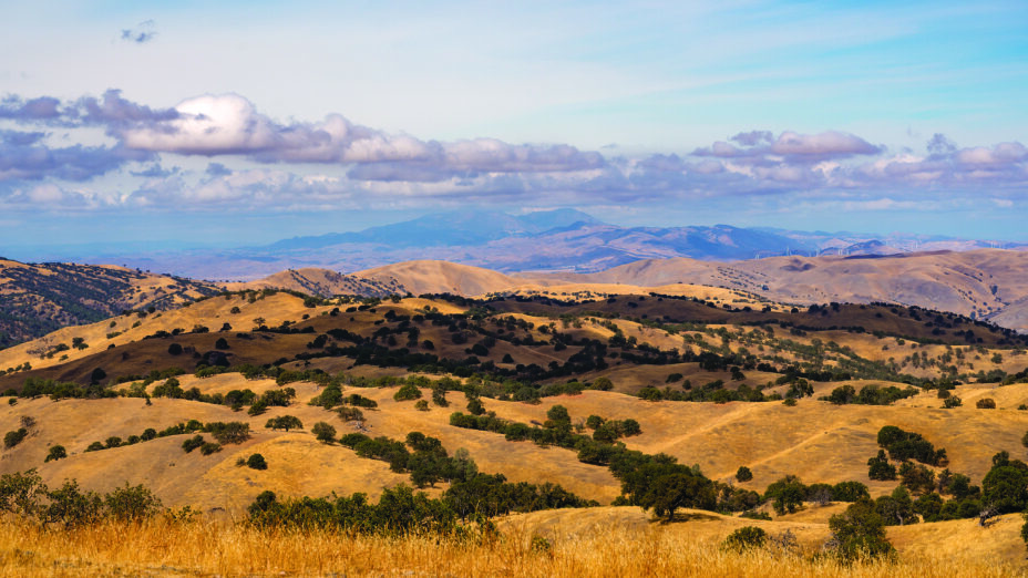 Mount Diablo seen from Diablo Range