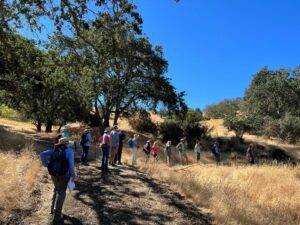 the new docents taking a hike through the preserve