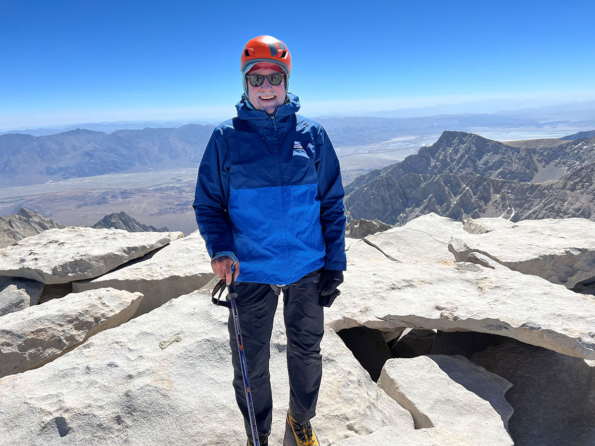 Ted on the summit of Mount Whitney