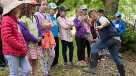 judy adler connecting kids with nature. photo by stephanie felix