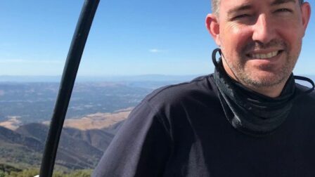 Stewart Beatty on mount diablo's summit