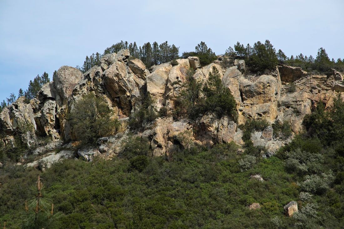 Rocky cliffs in the Knobcone Point area of Save Mount Diablo’s Curry Canyon Ranch. Scott Hein