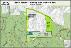 map of krane pond in mount diablo's missing mile