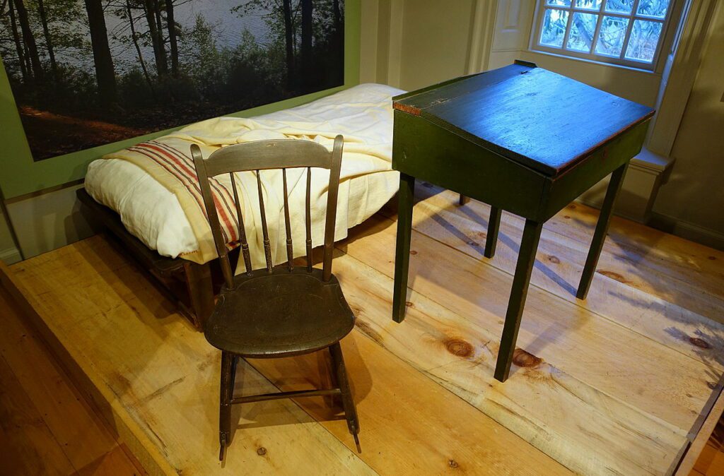 Furniture at Walden Pond owned by Henry David Thoreau - Concord Museum