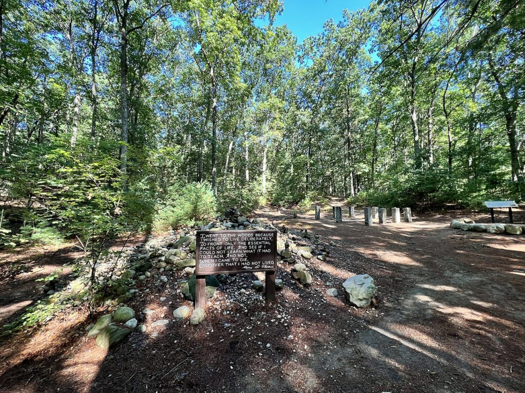 Henry David Thoreau's Cabin Site at Walden Pond. Photo by Hunter Bloor | CC BY-SA