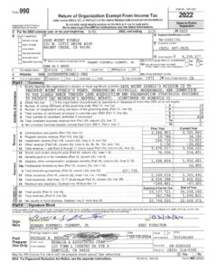2022 to 2023 form 990 page 1 for Save Mount Diablo