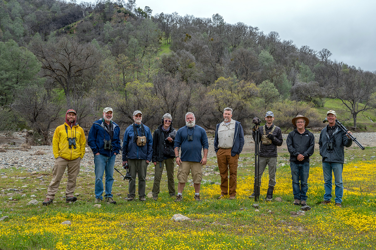 a group of naturalists at the San Antonio Ecological Reserve