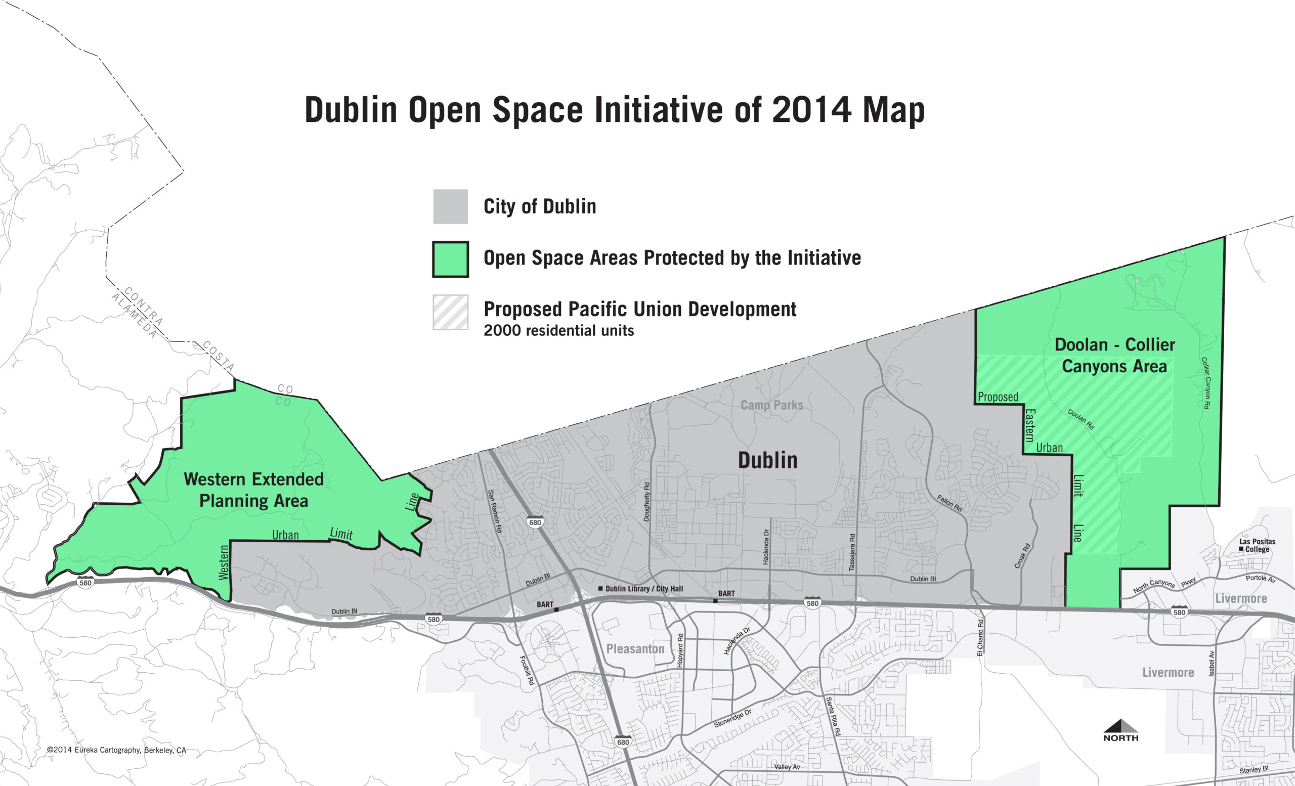 Map of Dublin Open Space Initiative of 2014