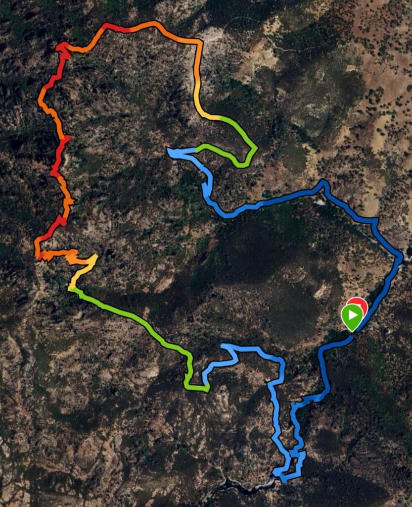 Map of the High Peaks Trail loop