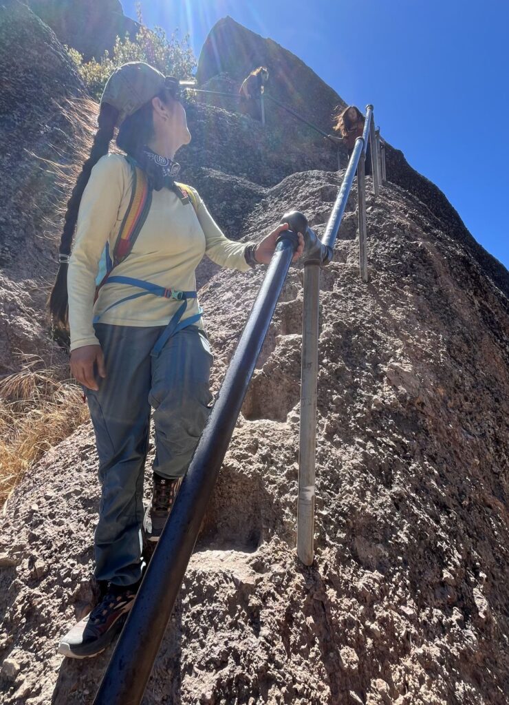 rock stairs at pinnacles np