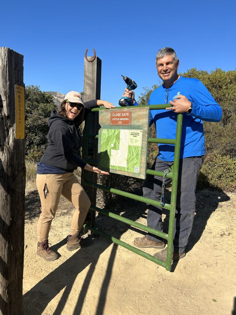 SMD staff install new gates