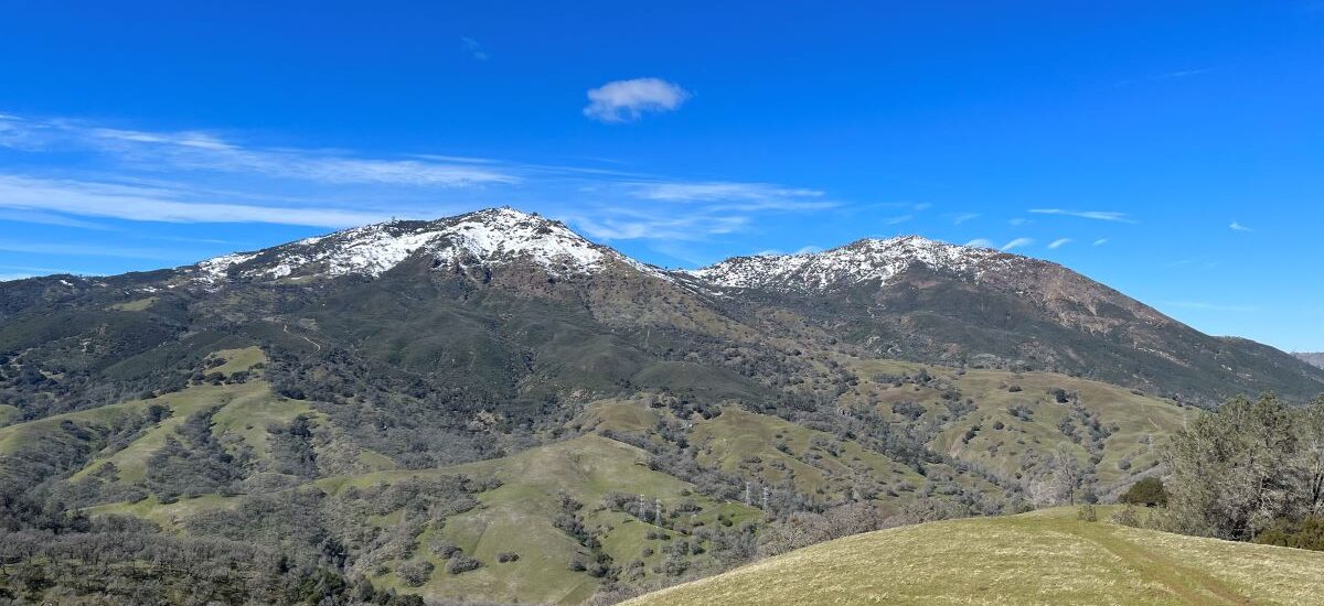 snowy mount diablo