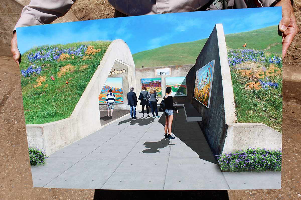 illustration of a reimagined bunker at Thurgood Marshall Regional Park