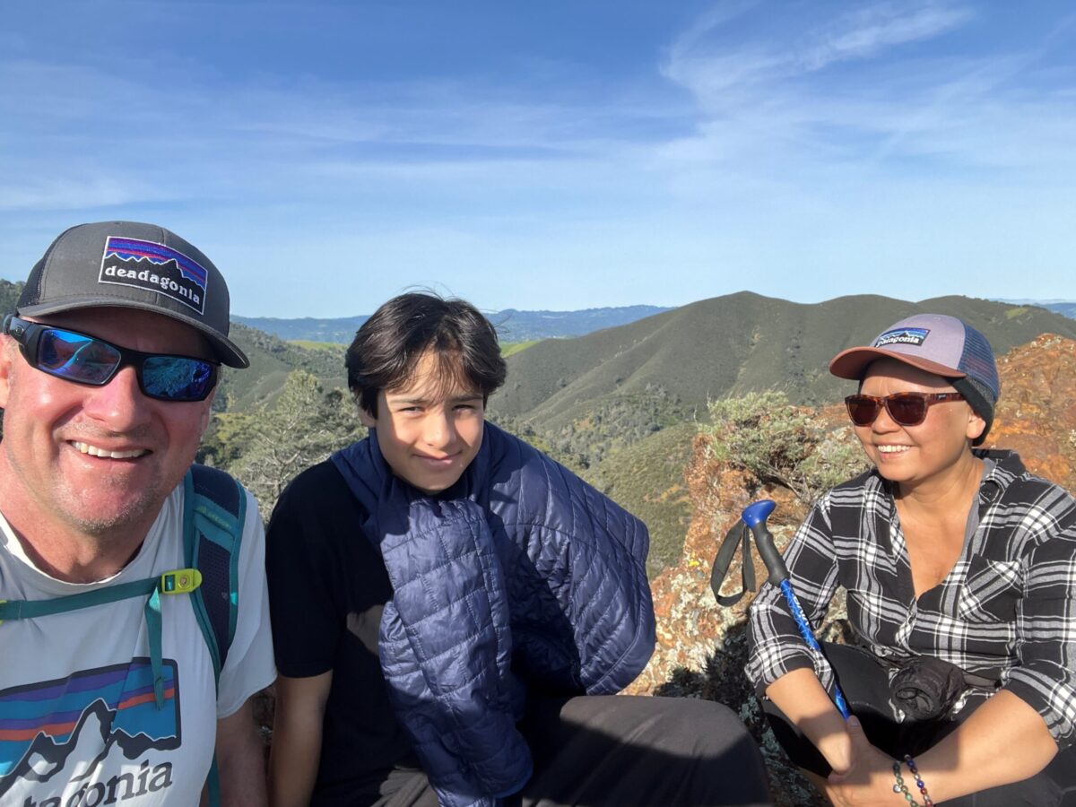Ted & family at Mount Diablo State Park