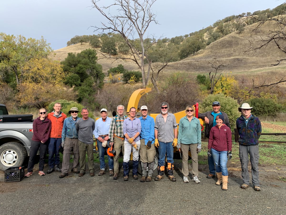 Chipping volunteers at Marsh Creek 4.